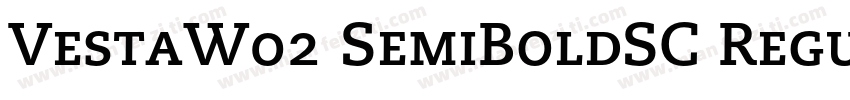 VestaW02 SemiBoldSC Regular字体转换